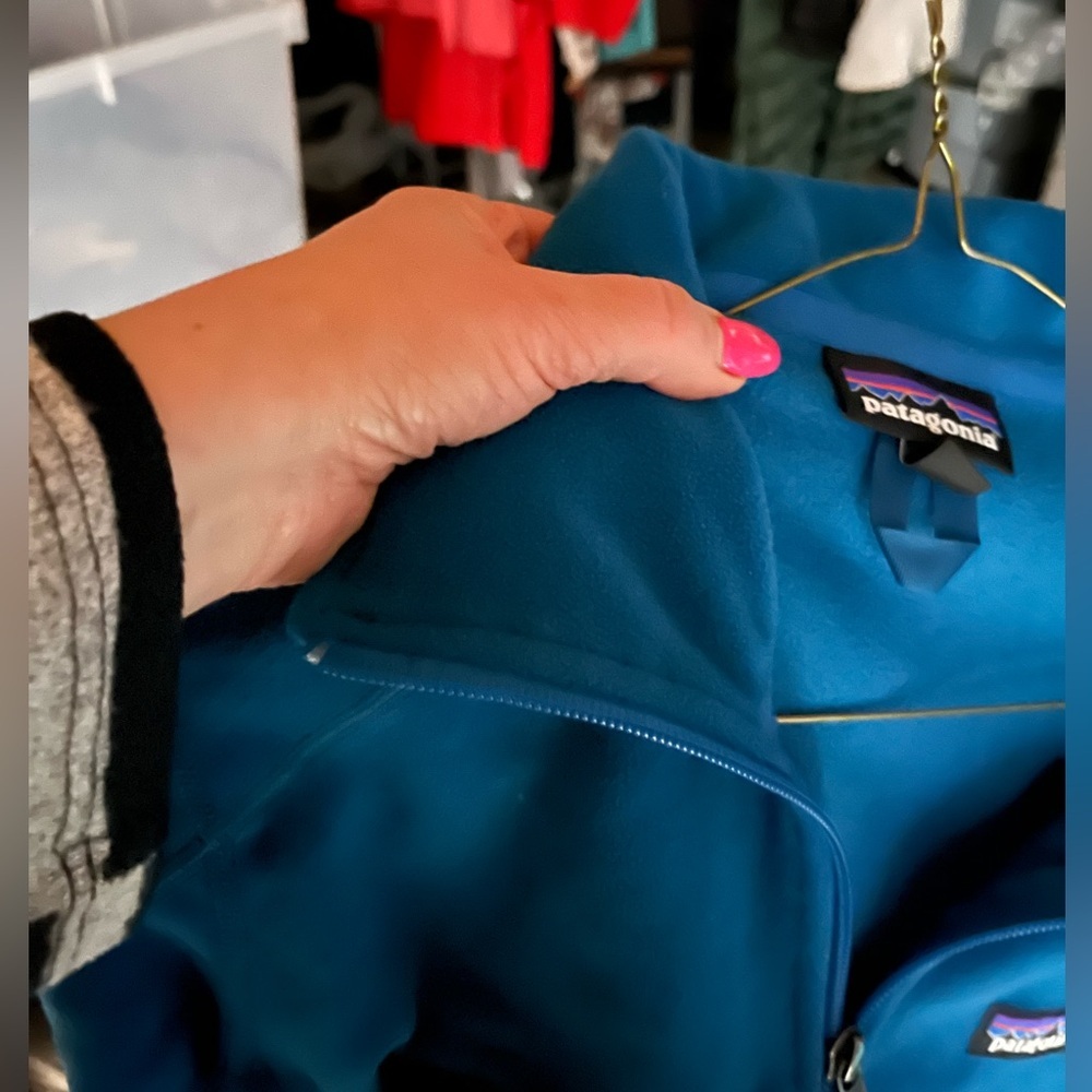 Patagonia aquamarine Blue Fleece Jacket, EUC, Unisex - Picture 4 of 5